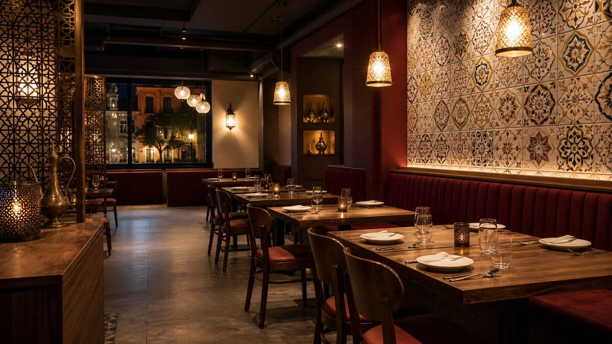 Interior del restaurante Luna Turca